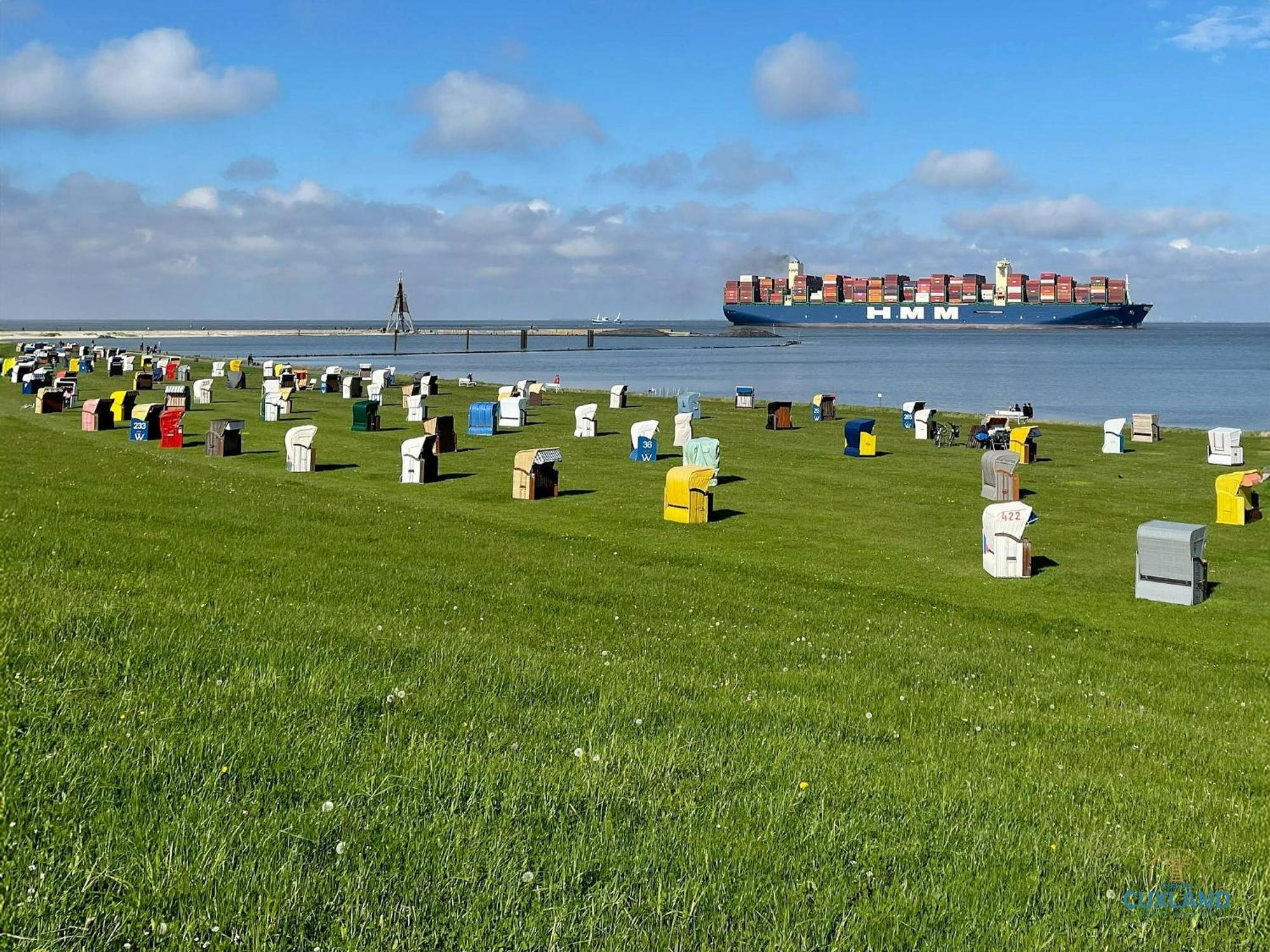 Urlaub mit Seesicht Haus Nautic Whg. 201 Cuxhaven Exterior foto